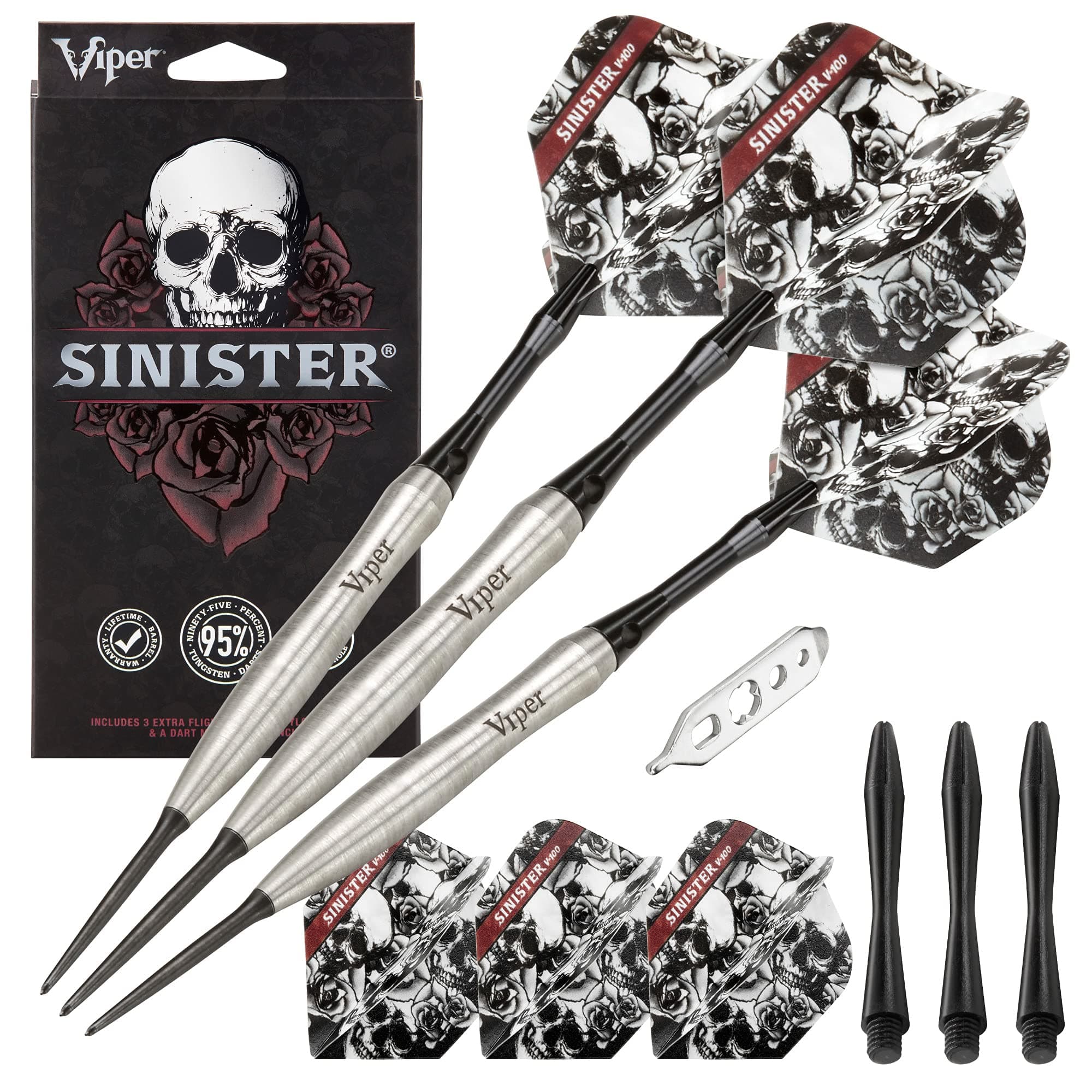 Sinister 95% Tungsten Steel Tip Darts