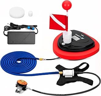 TUDIVING-Upgraded Scuba Diving Ventilator,Waterproof Portable Rechargeable Hookah Dive System,Underwater Breathing Device Provides 3.5h/5h/7h