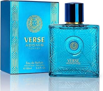 NovoGlow Verse Adonis Eau De Parfum for Men 3.4 Fl. Oz. 100ml Men's Perfume Refreshing Combination of Woody Floral & Fruity Scents - Masculine Scent Lasts All Day A Gift for Any Occasion