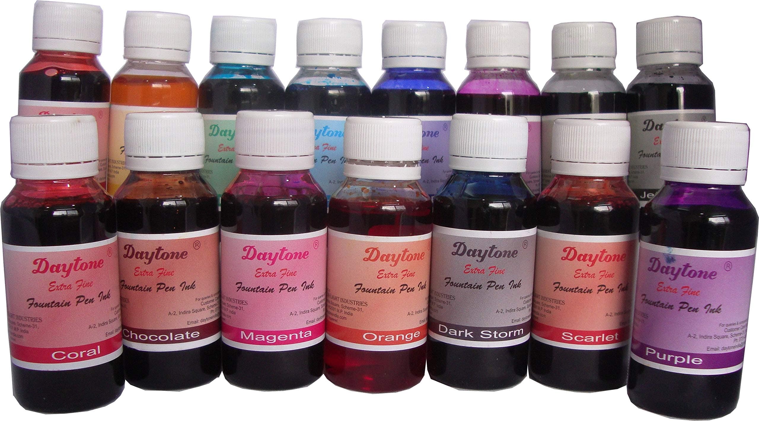 - Daytone Extra Fine Fountain Pen Ink 15 Colour Set