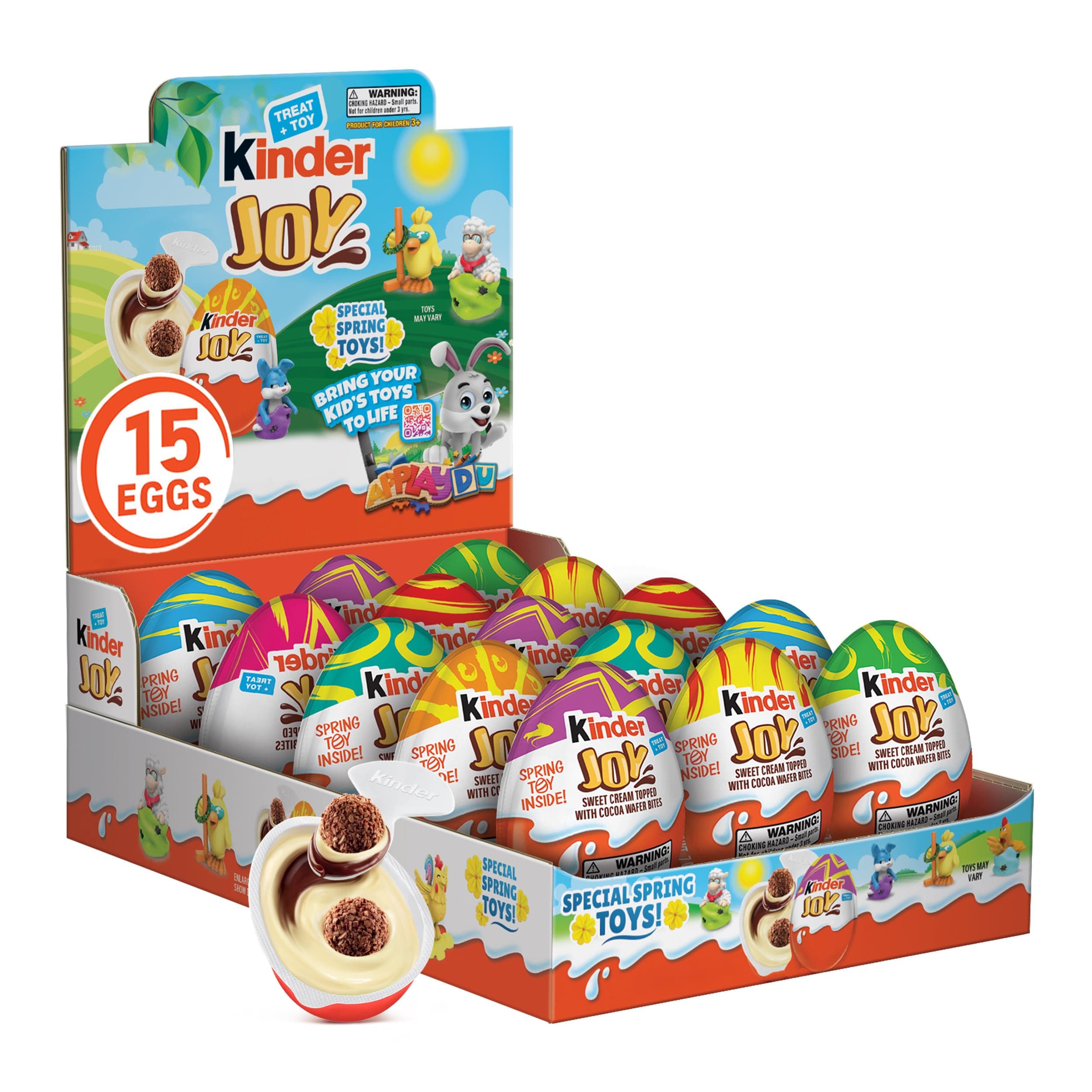 Easter Eggs, Sweet Cream and Chocolatey Wafers with Toy Inside, 10.5 oz, 1 Pack, 15 Eggs