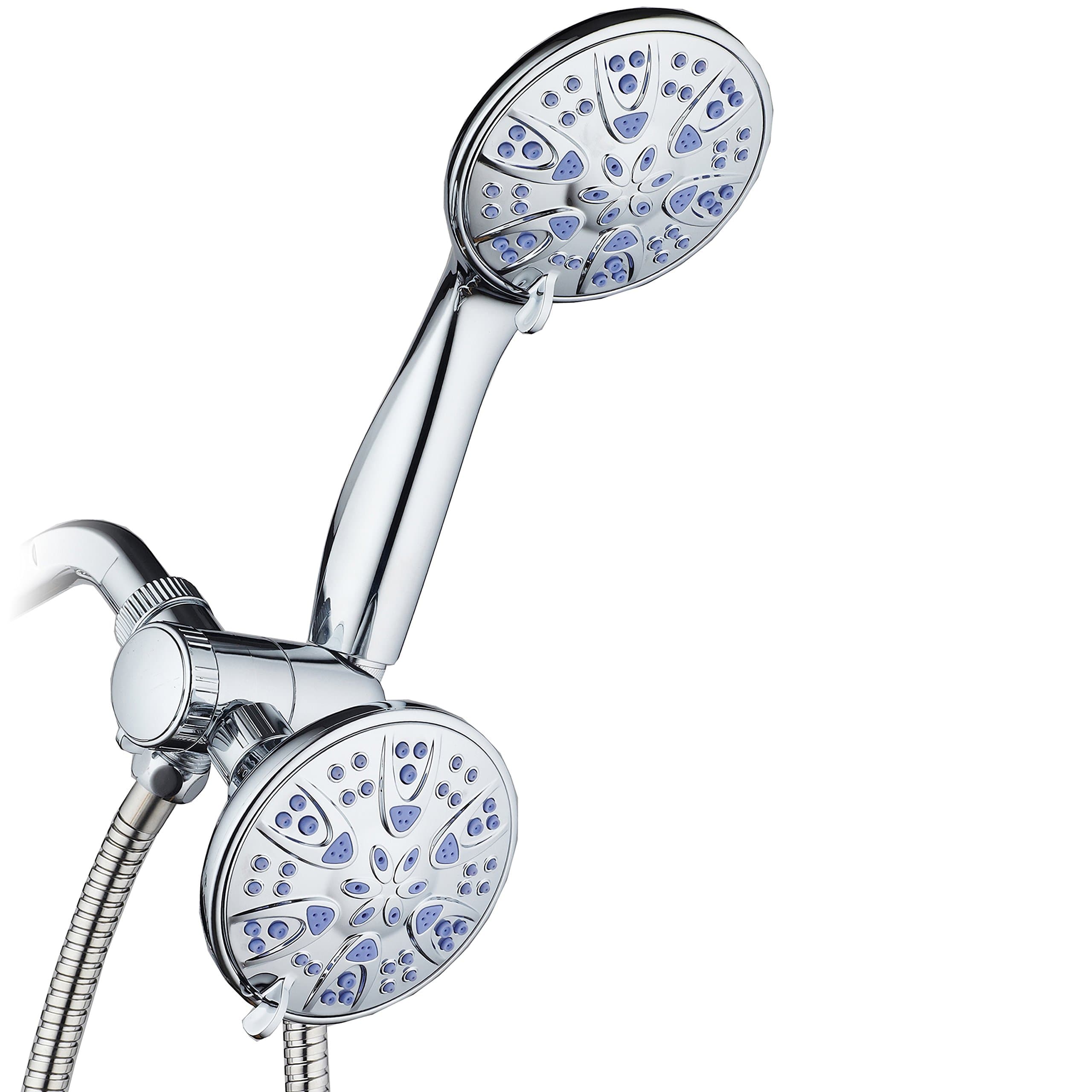 AquaDance 5525 Antimicrobial 30-Setting Shower Combo, Soft Purple, 4"