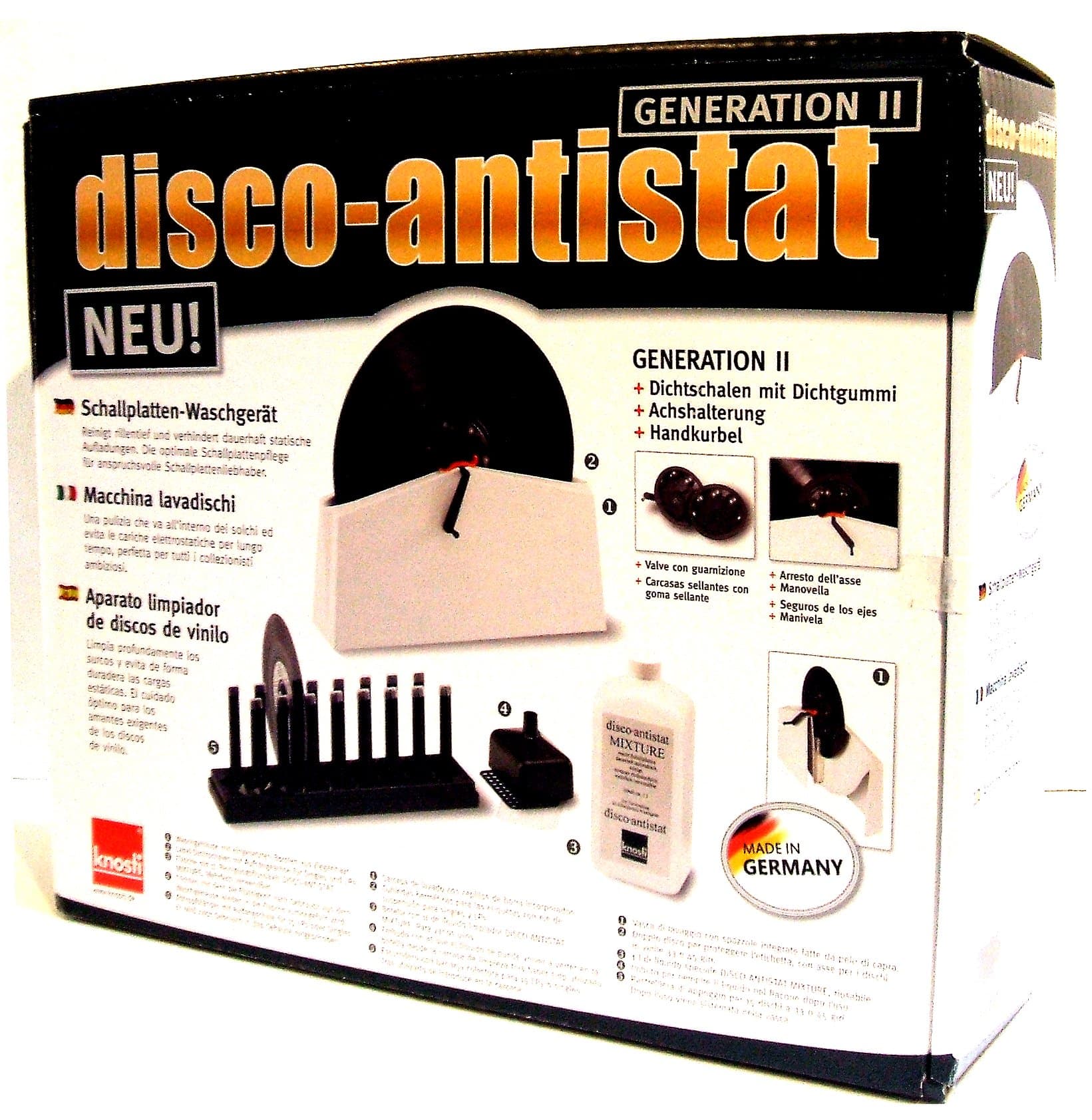 Knosti Disco-Antistat Vinyl record cleaning machine, generation II