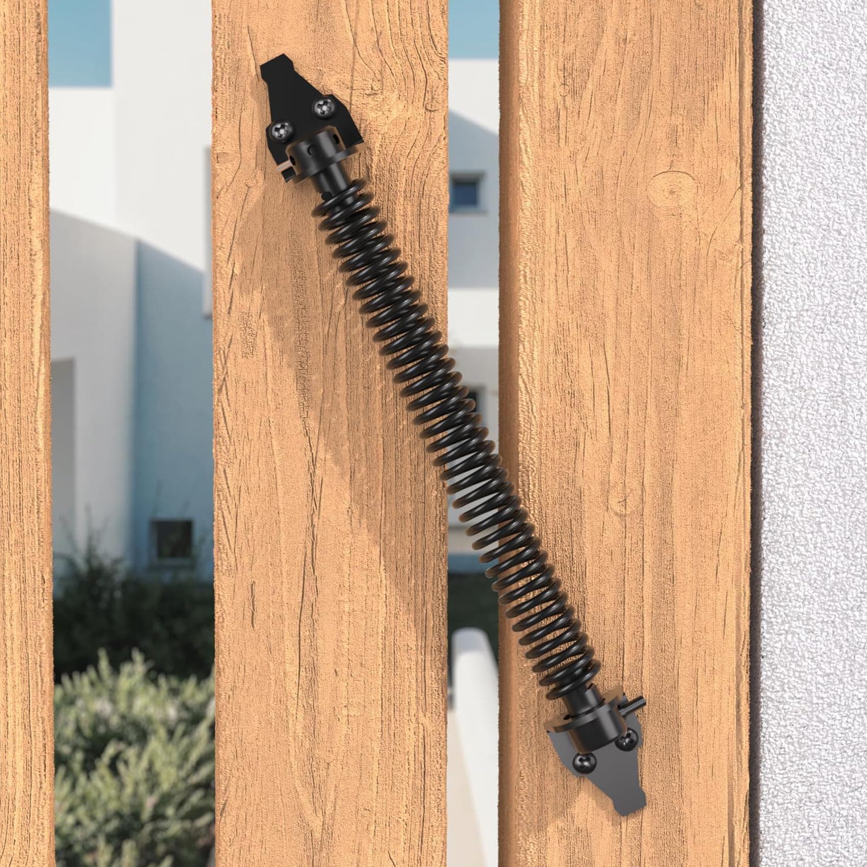 JZVXX 14-Inch Self-Closing Gate Spring, Gate Closer, Heavy Duty Carbon Steel, Black