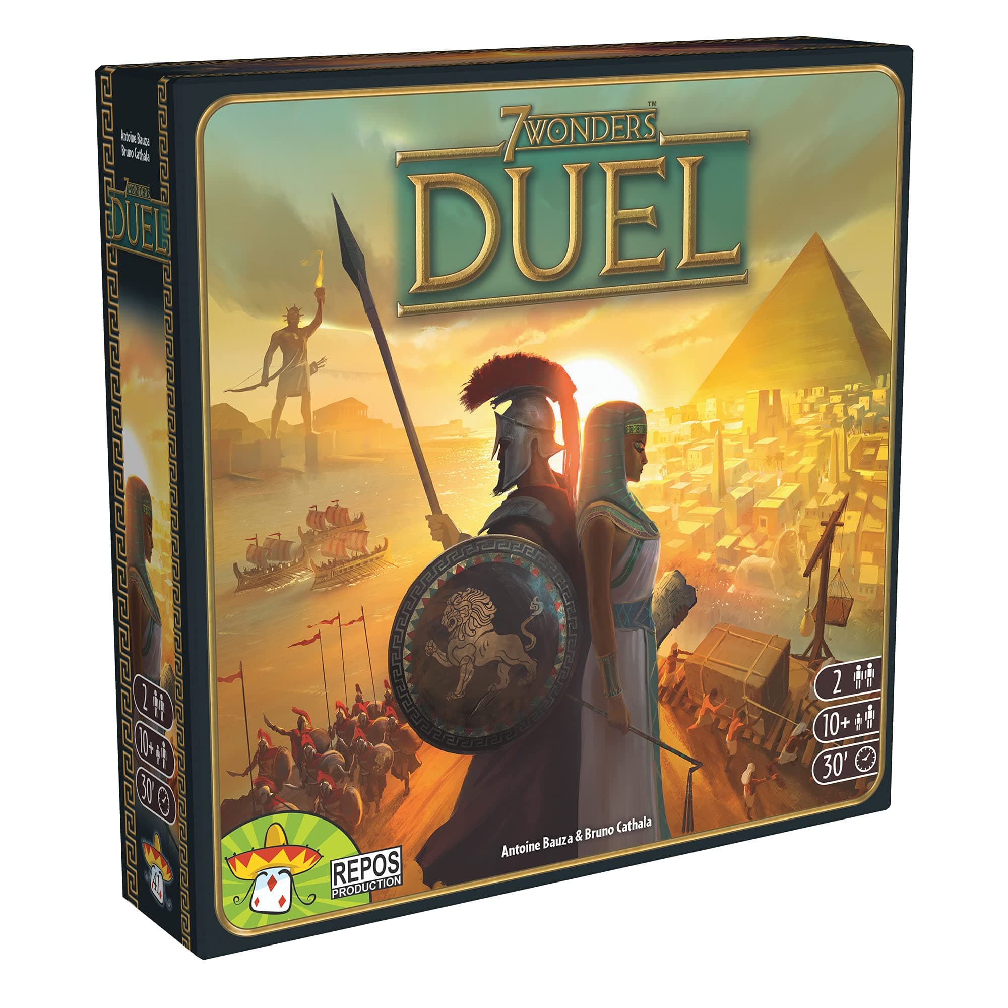 Repos Production | 7 Wonders Duel | 2 Player Competitive Board Game | Ages 10+ | 2 Players | 30 Minutes Playing Time