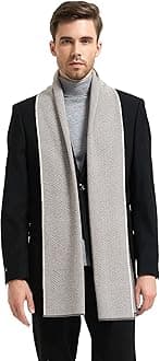 Men Winter Cashmere Scarf Wool Soft Warm Knitted Casual Scarves for Men