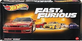 Fast & Furious - Premium Bundle 1:64 Scale Die-Cast Vehicles from the First Film for Fans and Collectors of All Ages HKF08