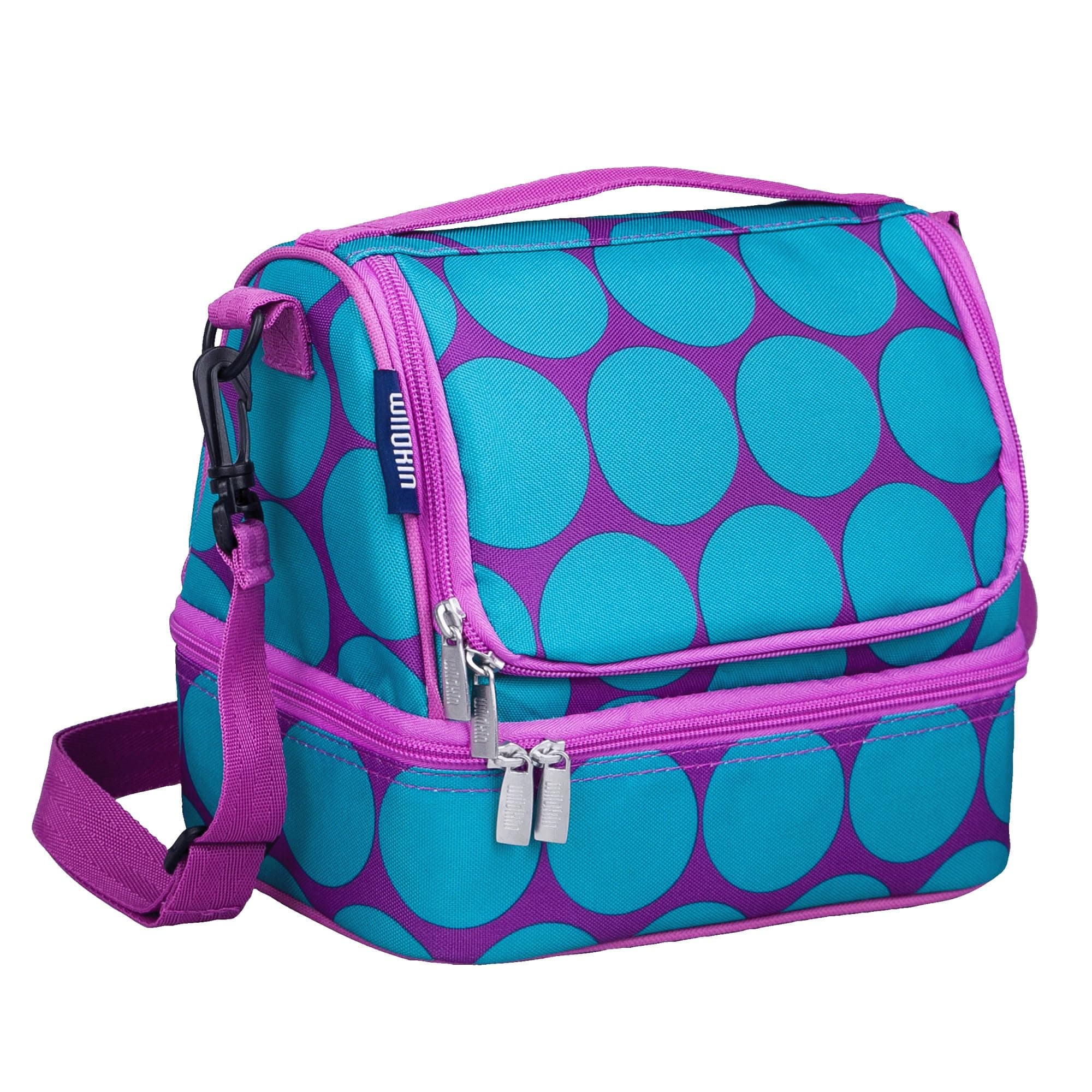 - Two Compartment Insulated Lunch Bag for Kids – School & Travel Ready - Big Dot Aqua