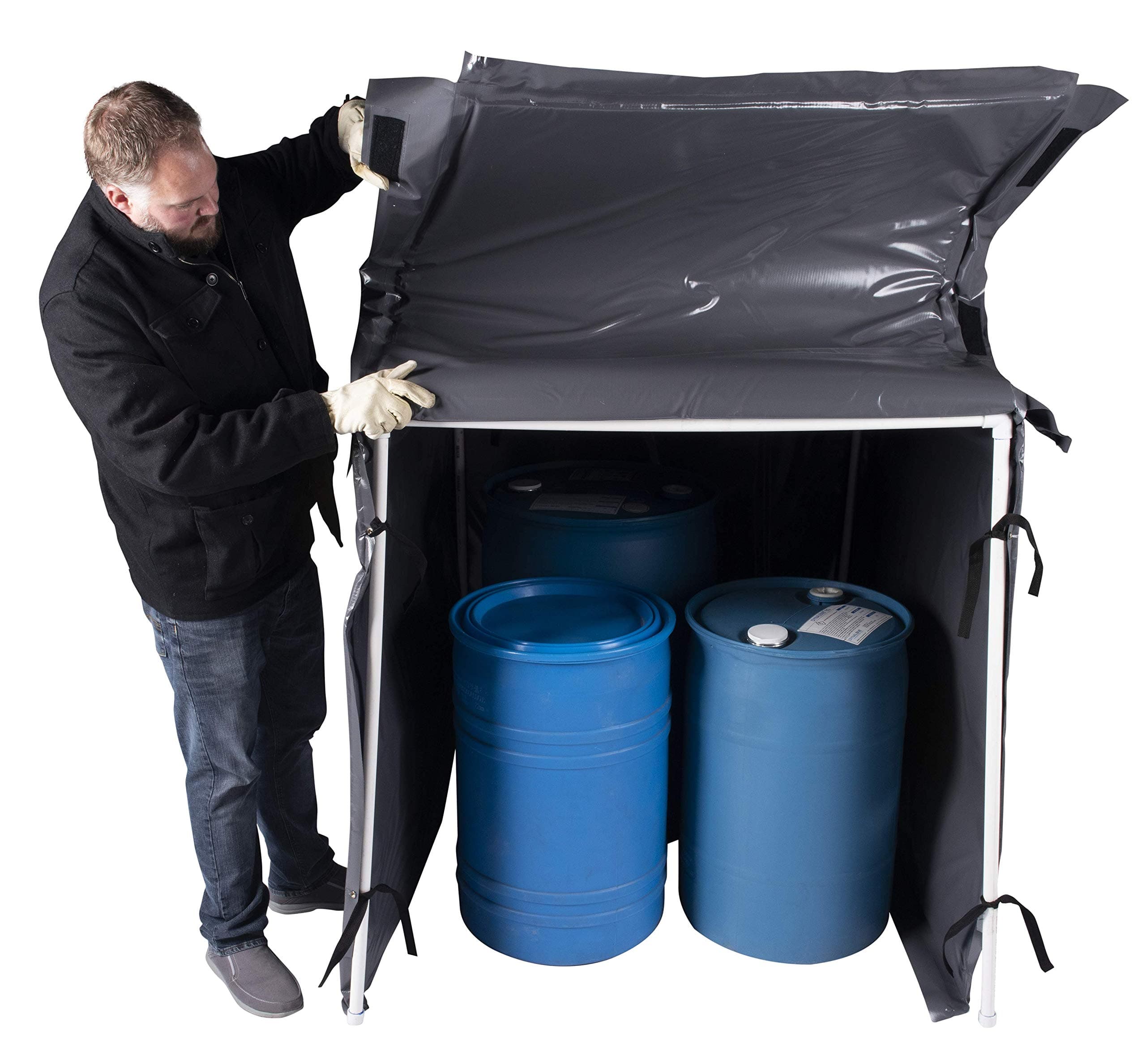 PowerblanketPBLHB54-800 Lite Bulk Material Warmer, Hot Box Heater, 54 cu. ft. Heated Space, 800W, 120V, Charcoal Gray