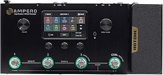 Ampero MP-100 Guitar Bass Amp Modeling IR Cabinets Simulation Multi Language Multi-Effects with Expression Pedal Stereo OTG USB Audio Interface