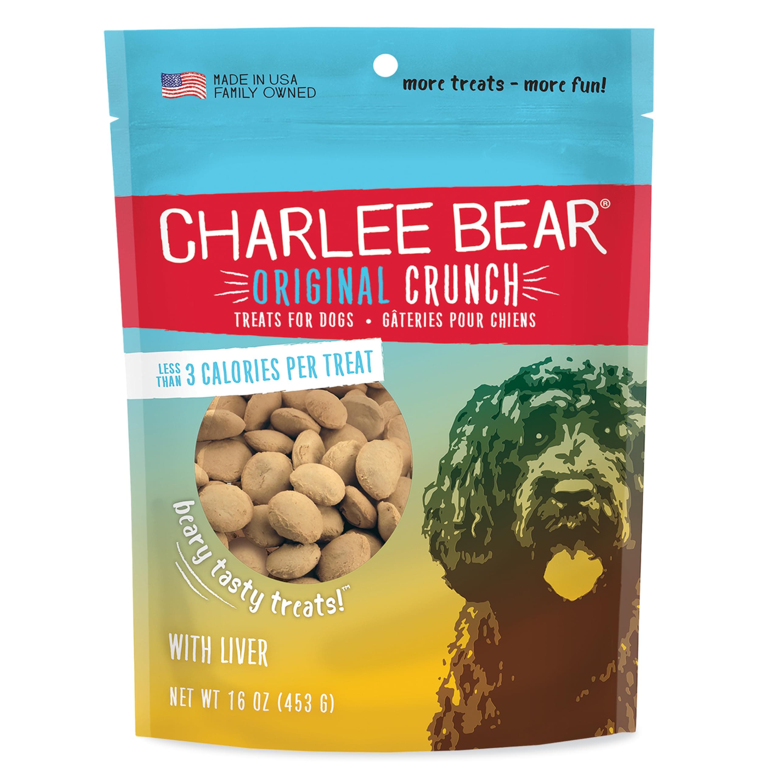 Charlee BearDog Treat, 16-Ounce, Liver