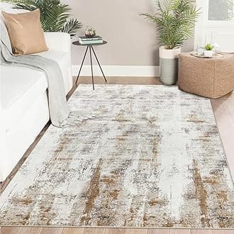 Famibay Rugs Living Room 120 x 170cm Area Rugs Soft Bedroom Rug Modern Washable Rugs Non Slip 5mm Thin Low Pile Carpet Rug for Living Room Bedroom Dining Room Office