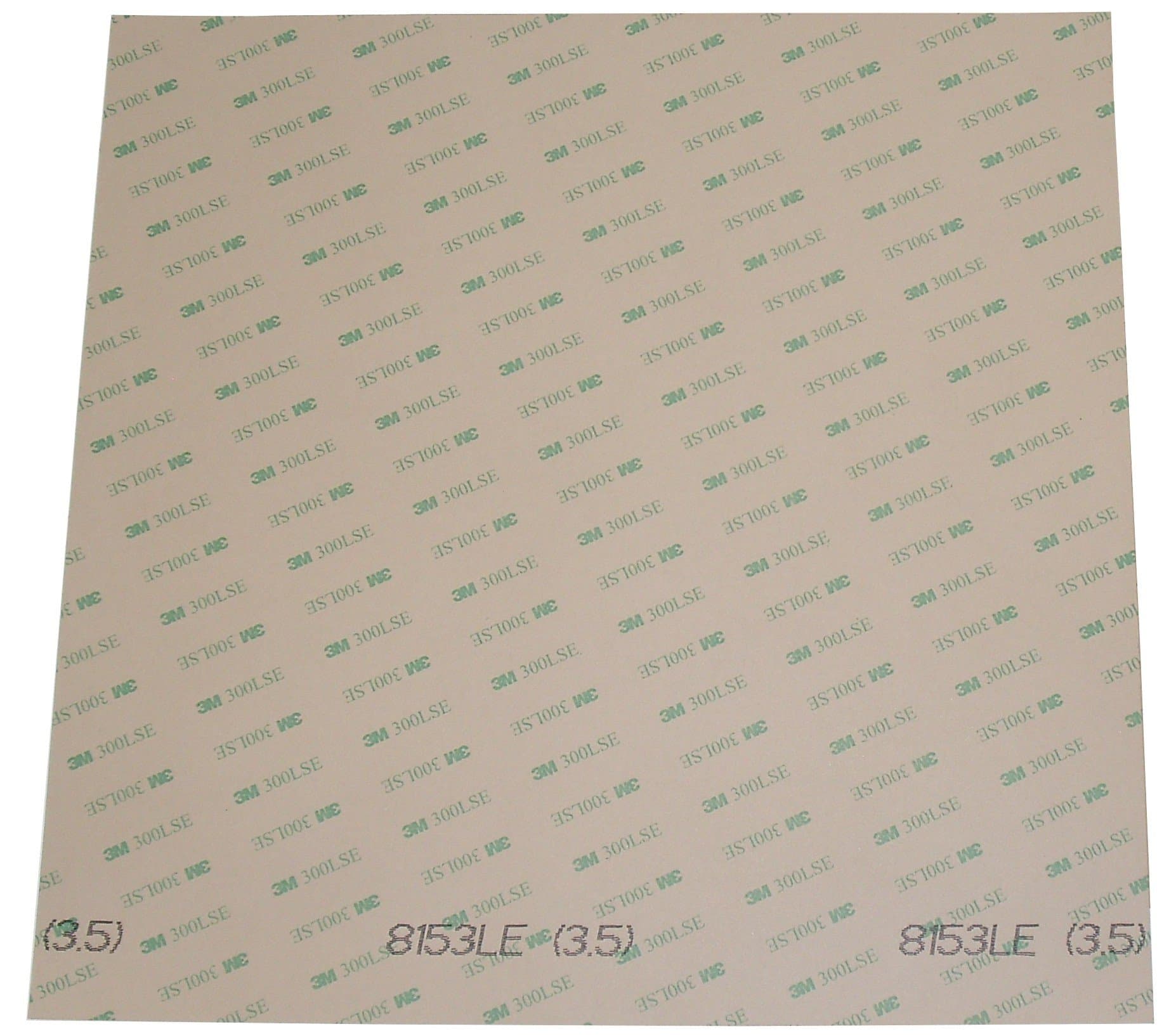 Pack of 10 Sheets Size 12" x 12", 3M 8153LE (300LSE) Super-Strong Double-Sided Adhesive Sheet/Adhesive Transfer Tape. [8153-12x12-eco-10pk]