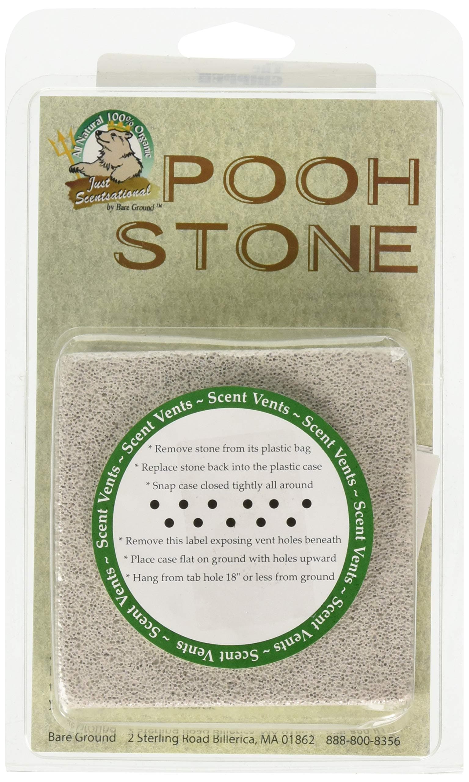 Just Scentsational Pooh Stone Scented Dog Attractant Training Device, Rust red