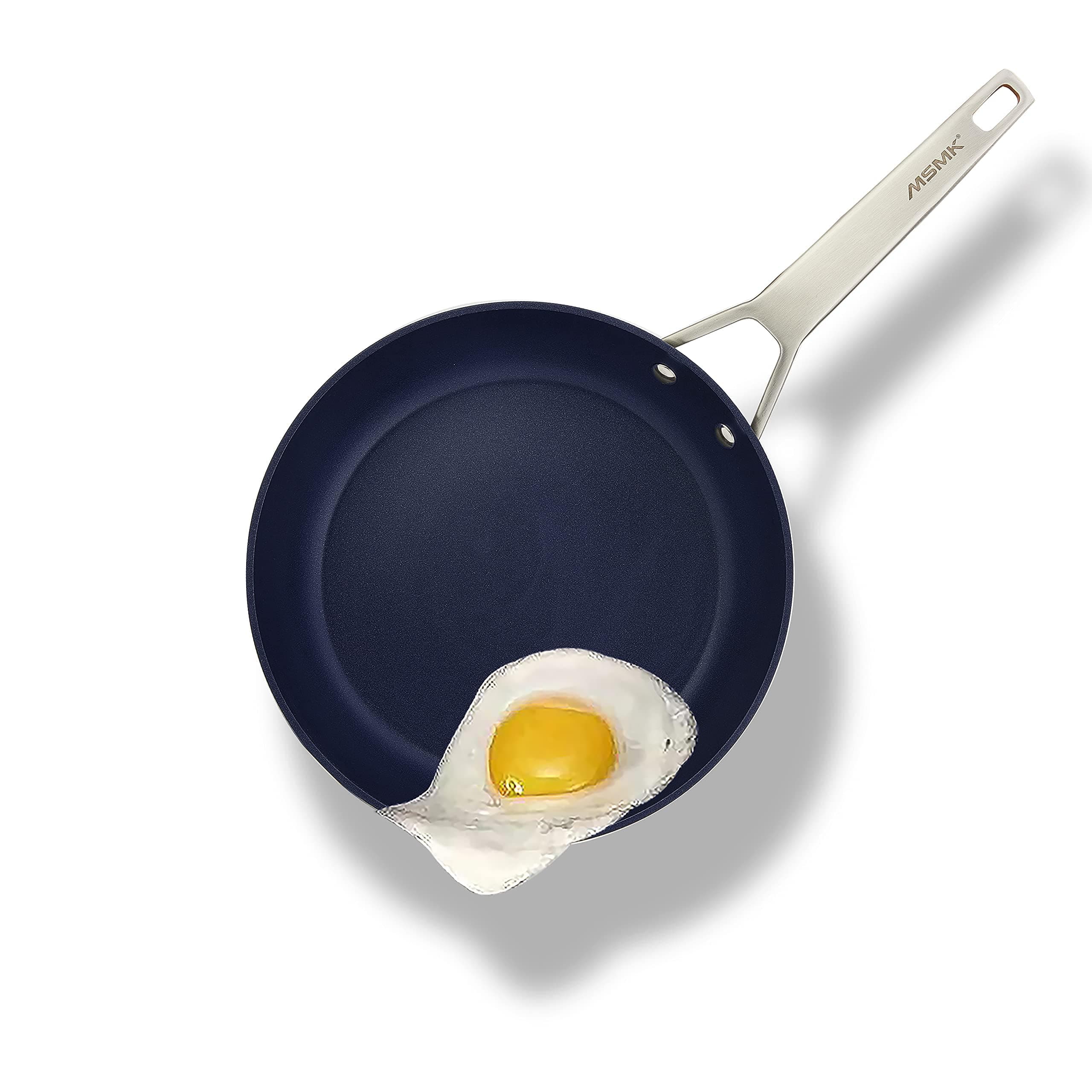 8" Blue Diamond Nonstick Frying pan, 8-inch Durable Egg Omelet Skillet, Titanium and Diamond Non Stick Coating From USA, PFAS-Free,for Induction, Gas Cooktops, Oven Safe, Dishwasher Safe