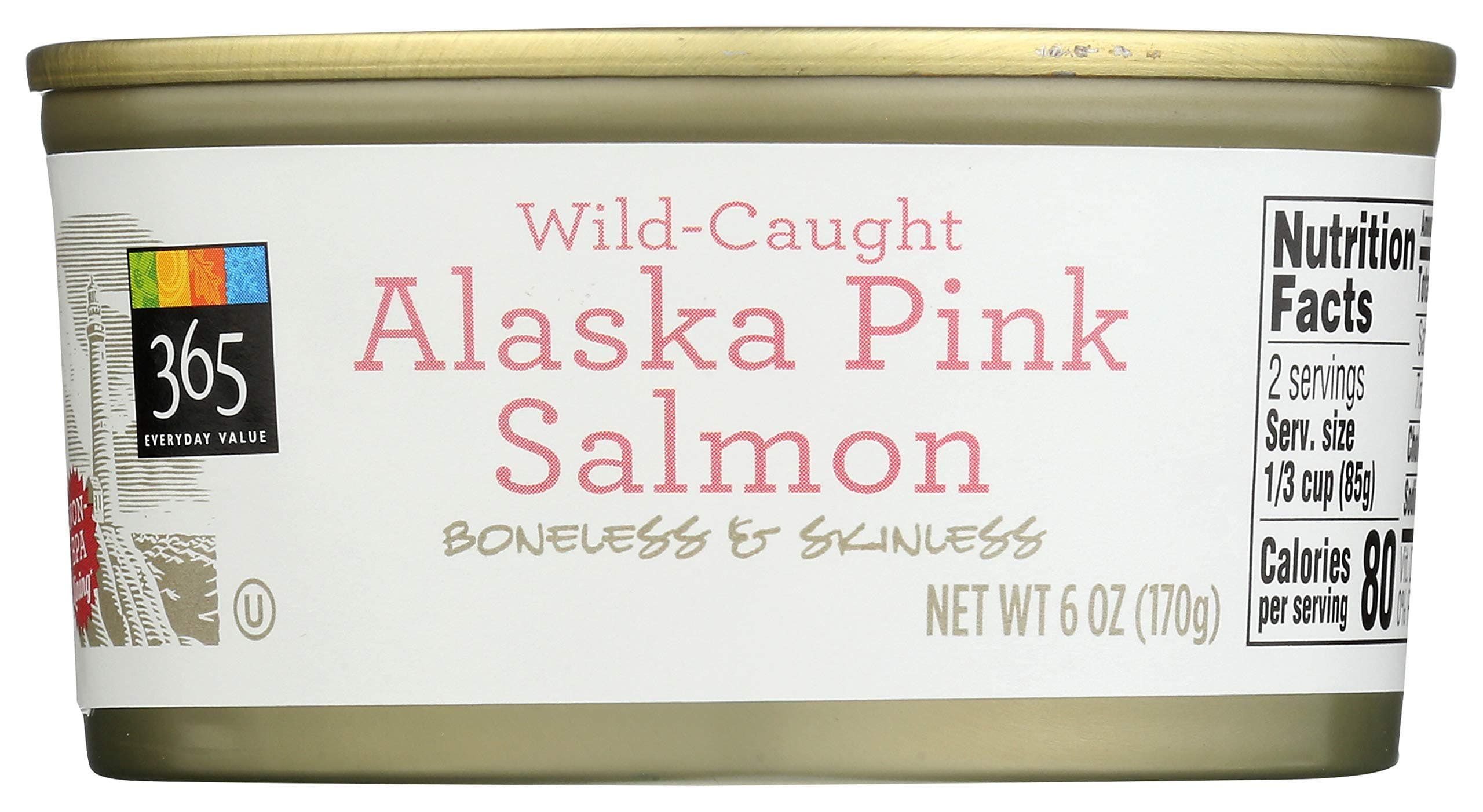 365 Everyday Value, Alaskan Wild Salmon, Pink, 6 oz