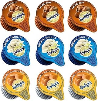 International Delight Coffee Creamers Liquid Non-Dairy Creamer Singles 3 Flavor Assortment (48) Coffee Creamer Singles for Home, Office, Coffee, Bar, Gift