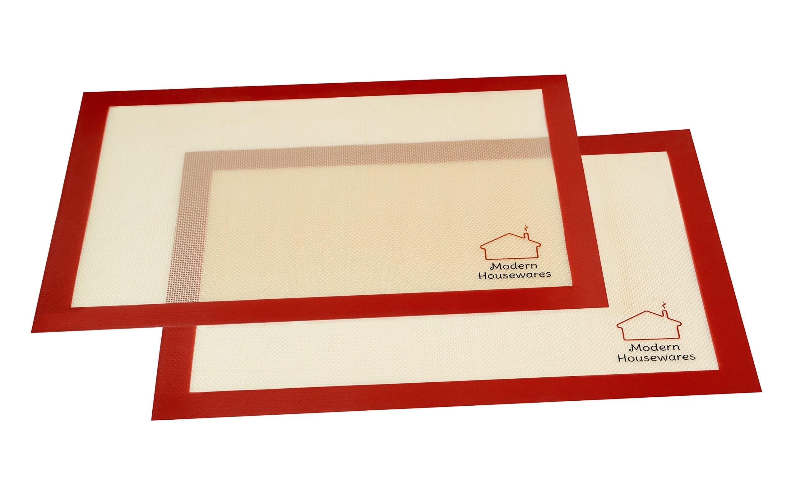 Silicone Baking Mat, 2 pack, Use in Microwave & Ovens for Healthy Cooking, Nonstick pan, FDA-safe, Save on Parchment Paper, Foil, Pam Cooking Spray & Butter. Reuse your mats & cook healthy today! Dishwasher TOP rack, EZ Clean, 100% Lifetime Guarantee