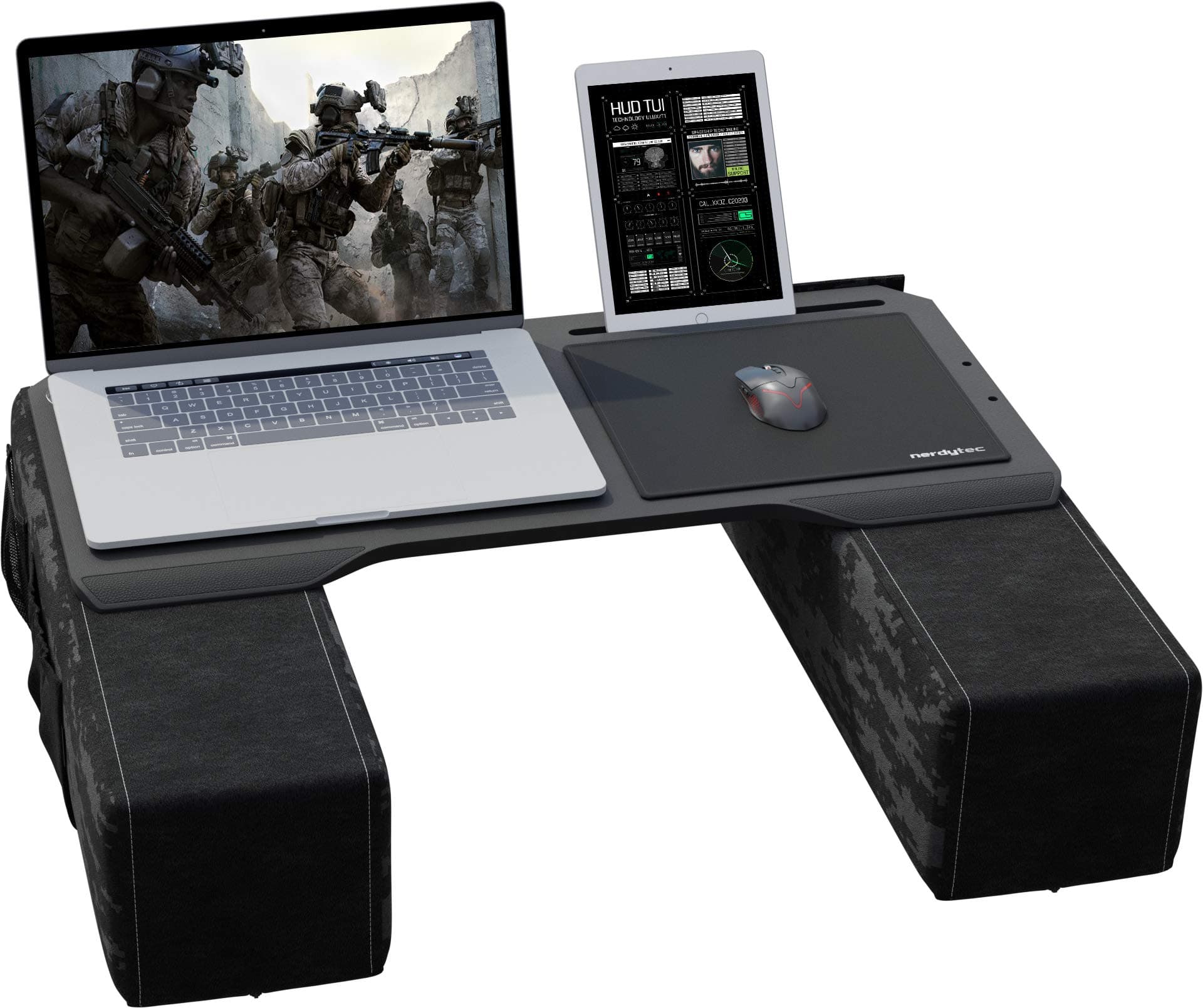 CYBOT - Ergonomic Lap Desk for Notebooks or Wireless Equipment, including pillows, mousepad