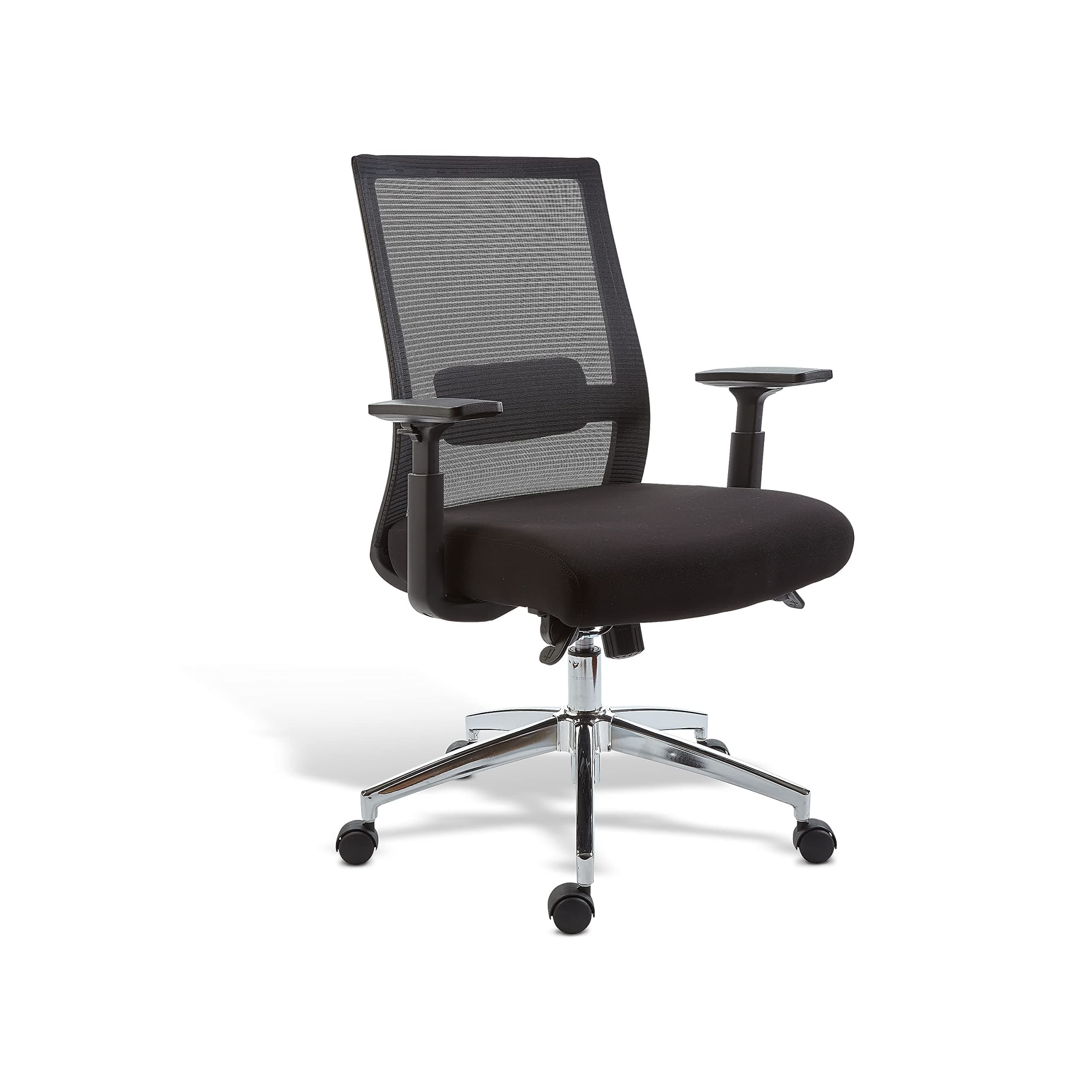 Union & Scale Staples Prestige Marrett Fabric/Mesh Swivel Task Chair, Black, 2/Pack (UN53249-CCVS)