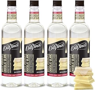DaVinci Gourmet Classic White Chocolate Syrup, 25.4 Fluid Ounces (Pack of 4)