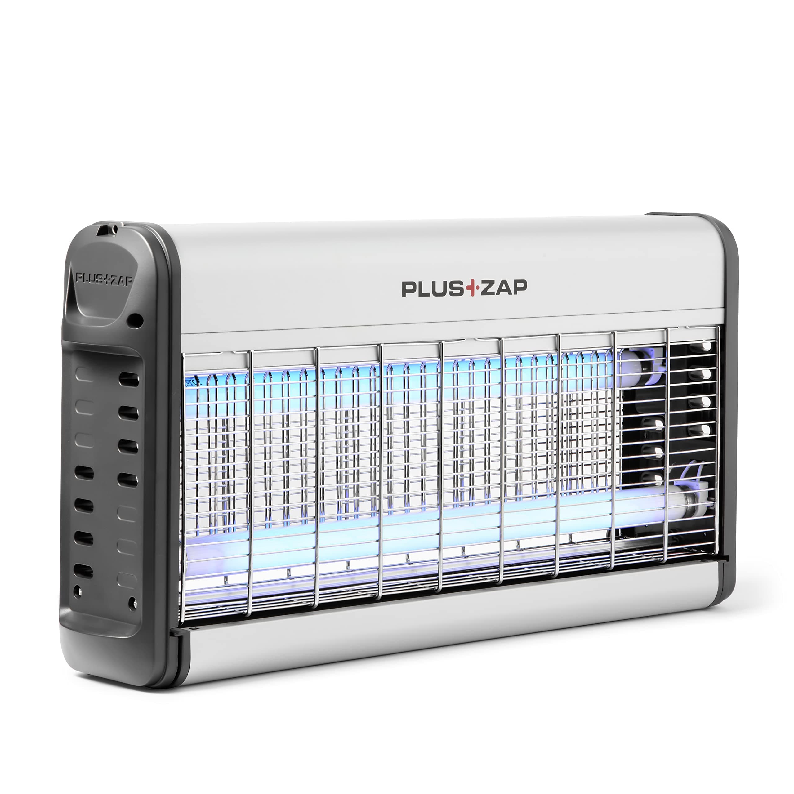 PlusZap Indoor Electric Fly Insect Killer | Mosquito Control | Powerful Killing Grid | Pre Installed UV Lamps | Catch Tray | 30W | Aluminium Grid