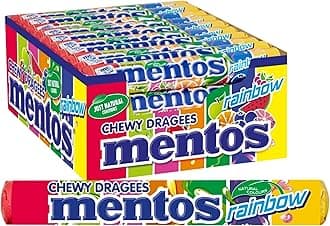Mentos Rainbow Soft Chews, Fruity Sweets With Natural Colours, Suitable for Vegetarians - 40 Rolls
