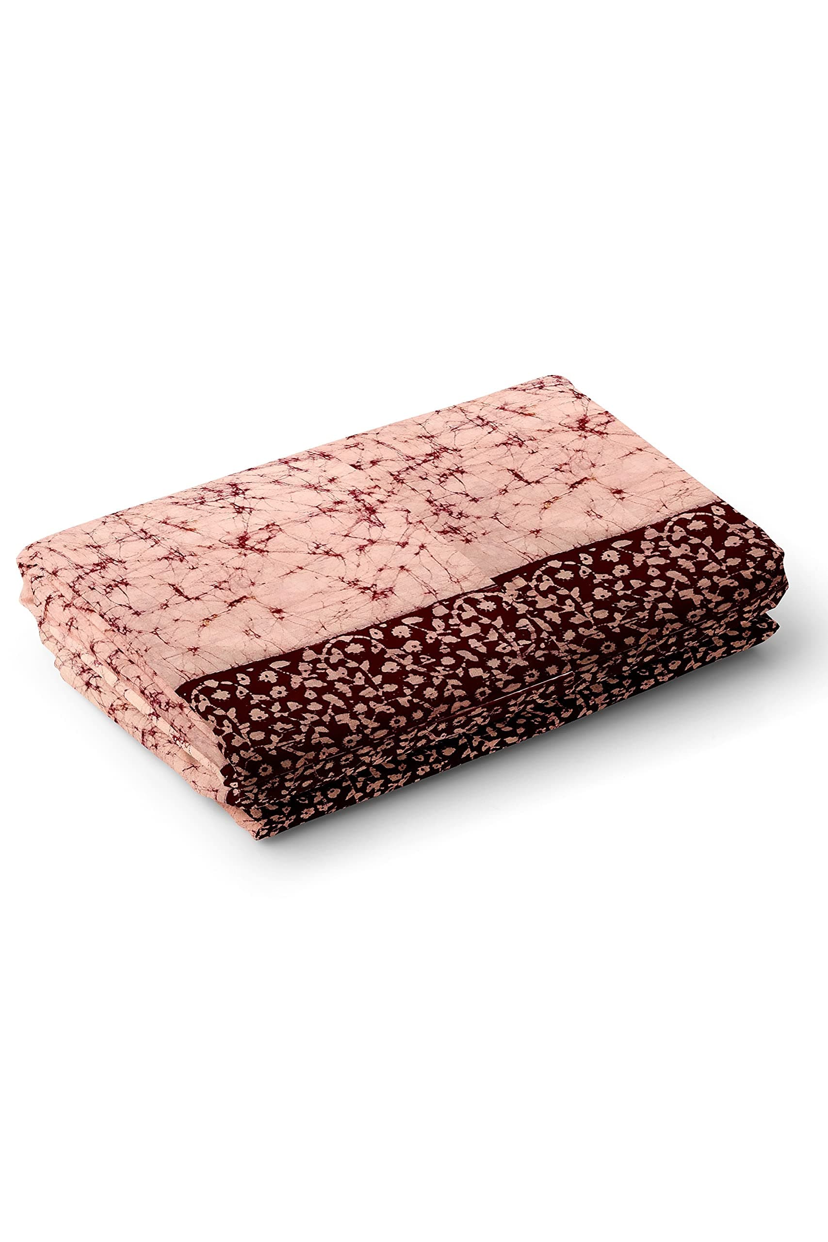 HC men lungi,cotton,batik,unstitched, printed, brown .(2 meter)