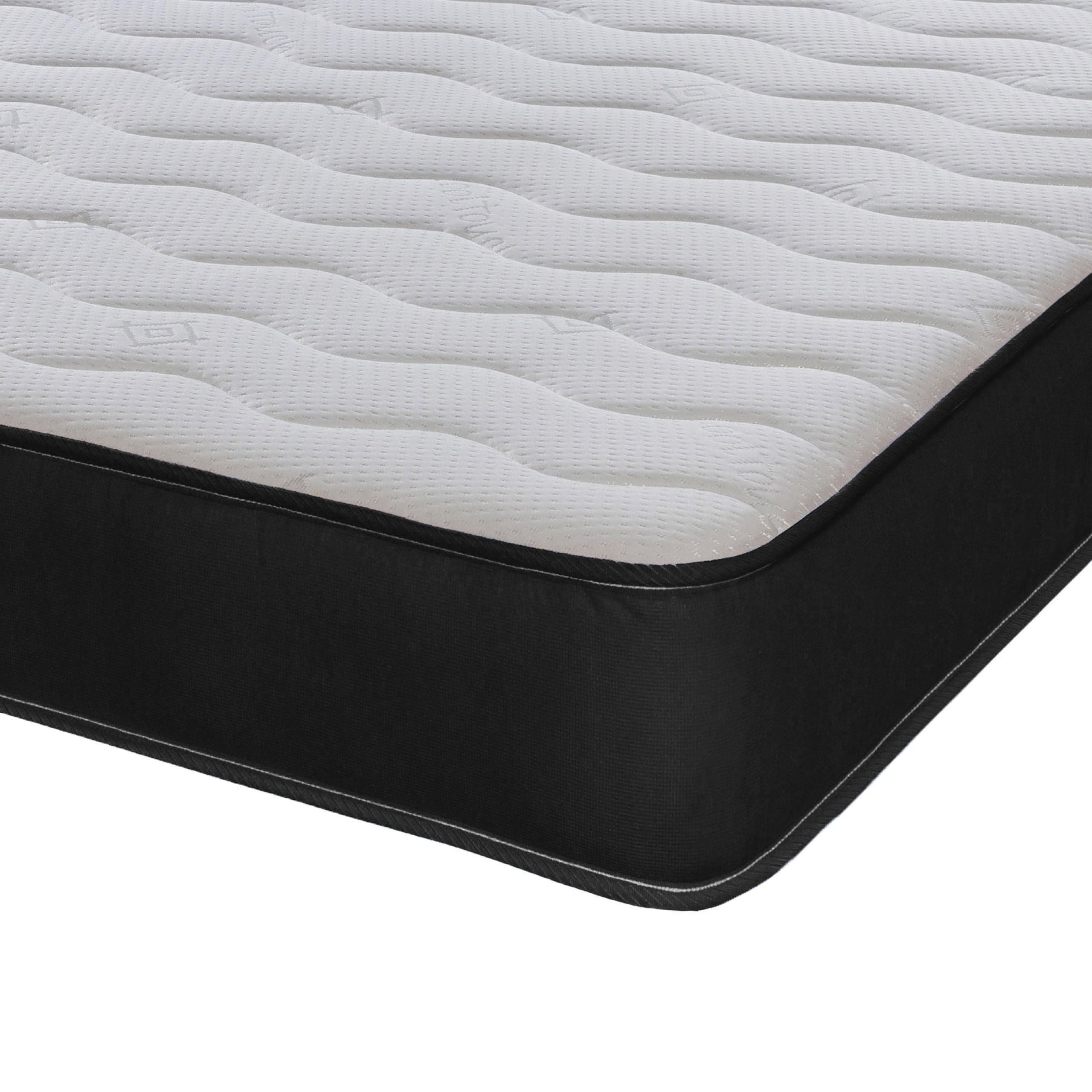eXtreme comfort ltd Cooltouch Colours Black Small Single Mattress - 75x190cm, 18cm deep. Memory Foam and Coil Spring Hybrid, Plush Comfort, UK Made Mattress in a Box