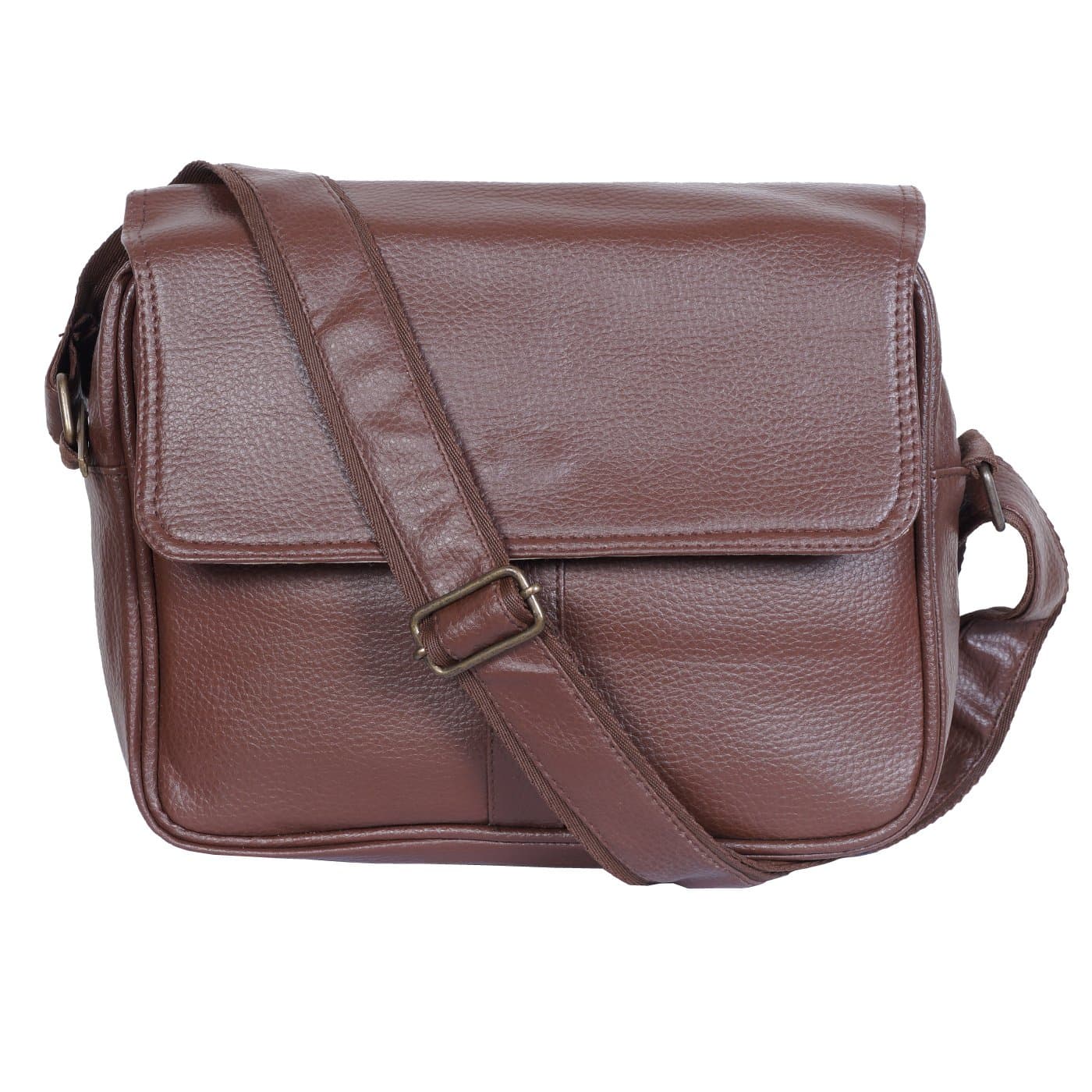 Dee Mannequin 2512 Leather Gym Bag (Brown)