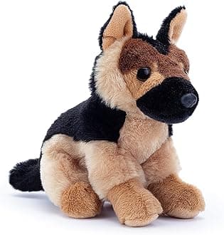 Zappi Co Rex The German Shepherd Plush Dog (20 cm) - Shepherd Dog - Soft, Cuddly, Recycled - Faithful Guard Dog Friend (Main)