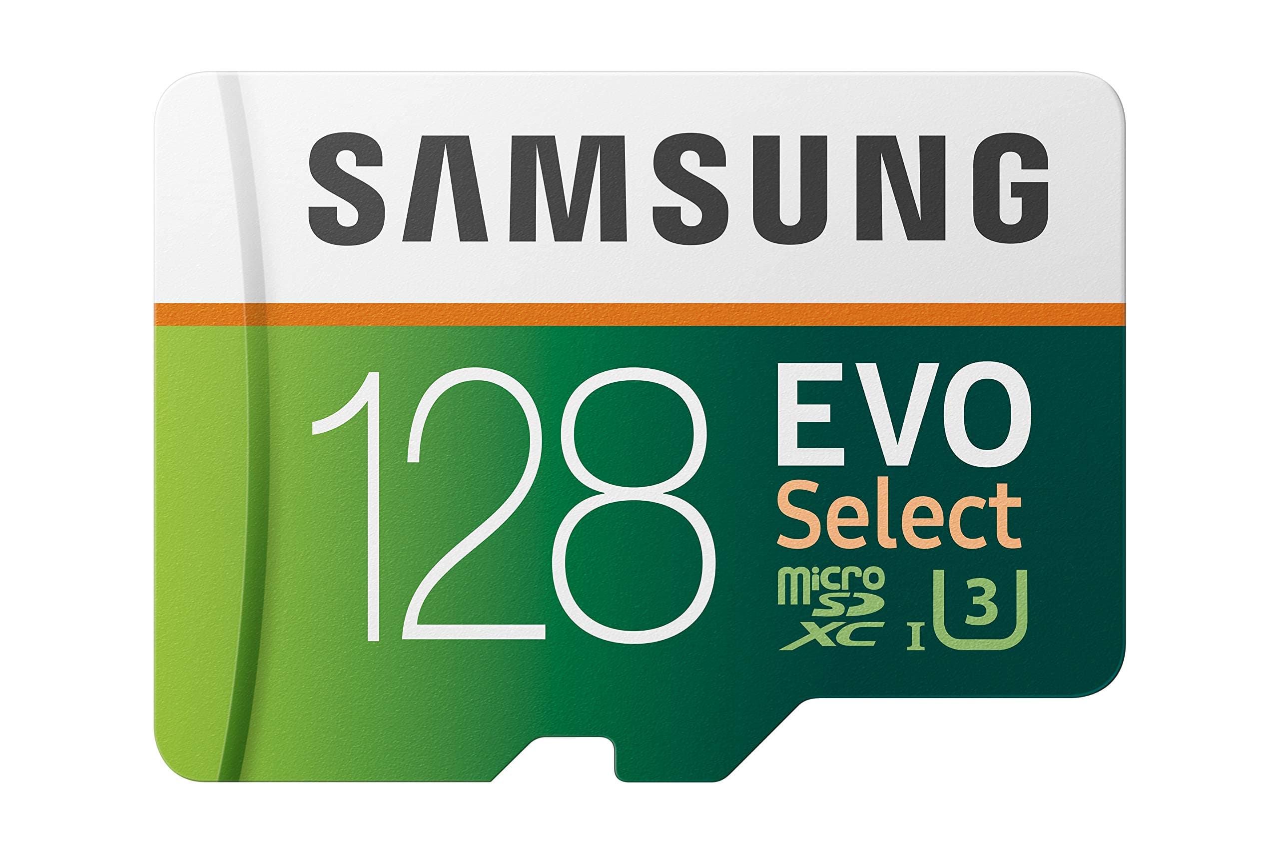EVO Select 128GB MicroSDXC UHS-I U3 100MB/s Full HD & 4K UHD Memory Card with Adapter (MB-ME128HA)