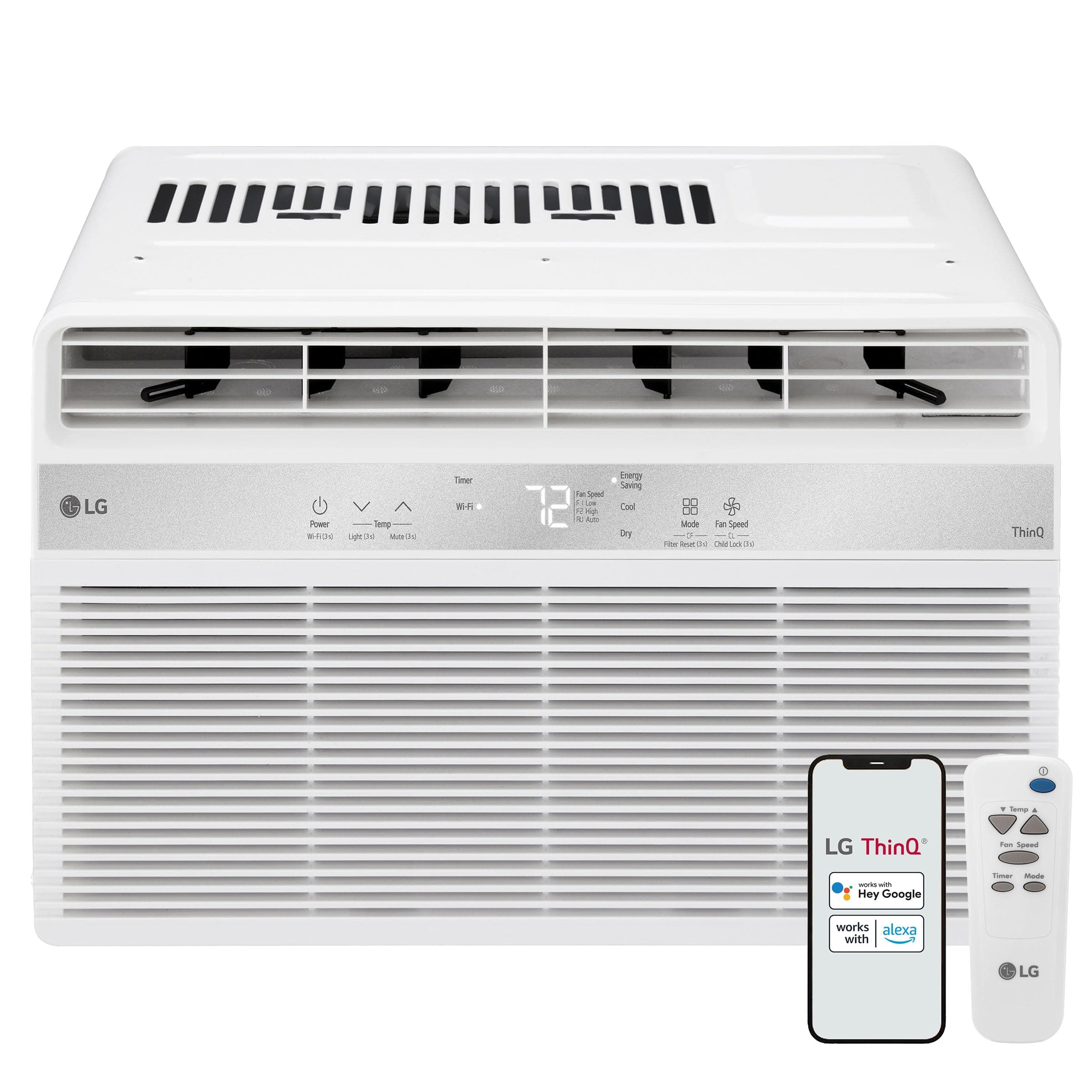 8000 BTU Window Air Conditioner [2024 New] Remote Control WiFi Enabled App Washable Filer Ultra-Quiet Cools 350 Sq. ft for Small & Medium Room AC Unit air conditioner Easy Install White LW8024RSMX