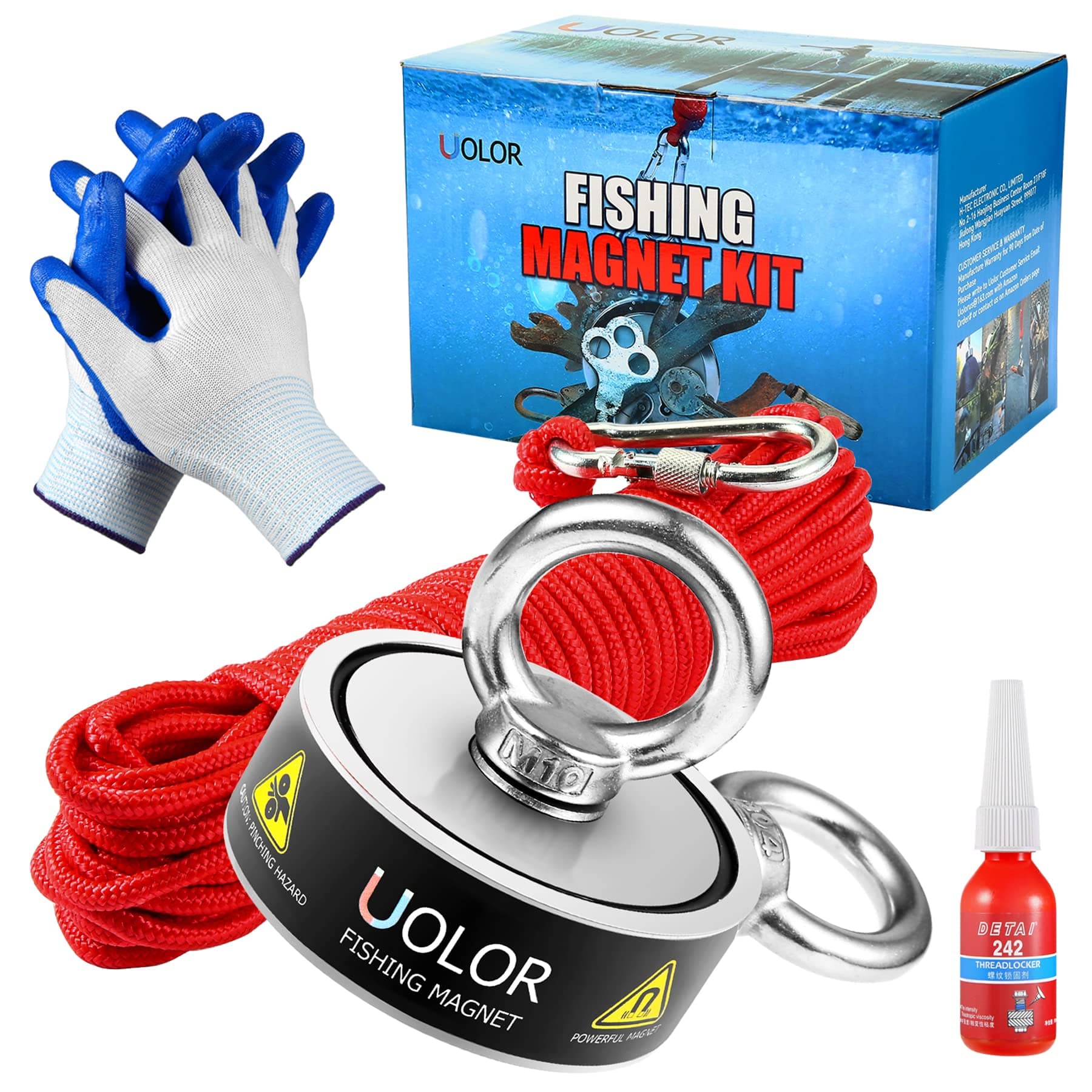 400KG Double Sided Fishing Magnet Kit