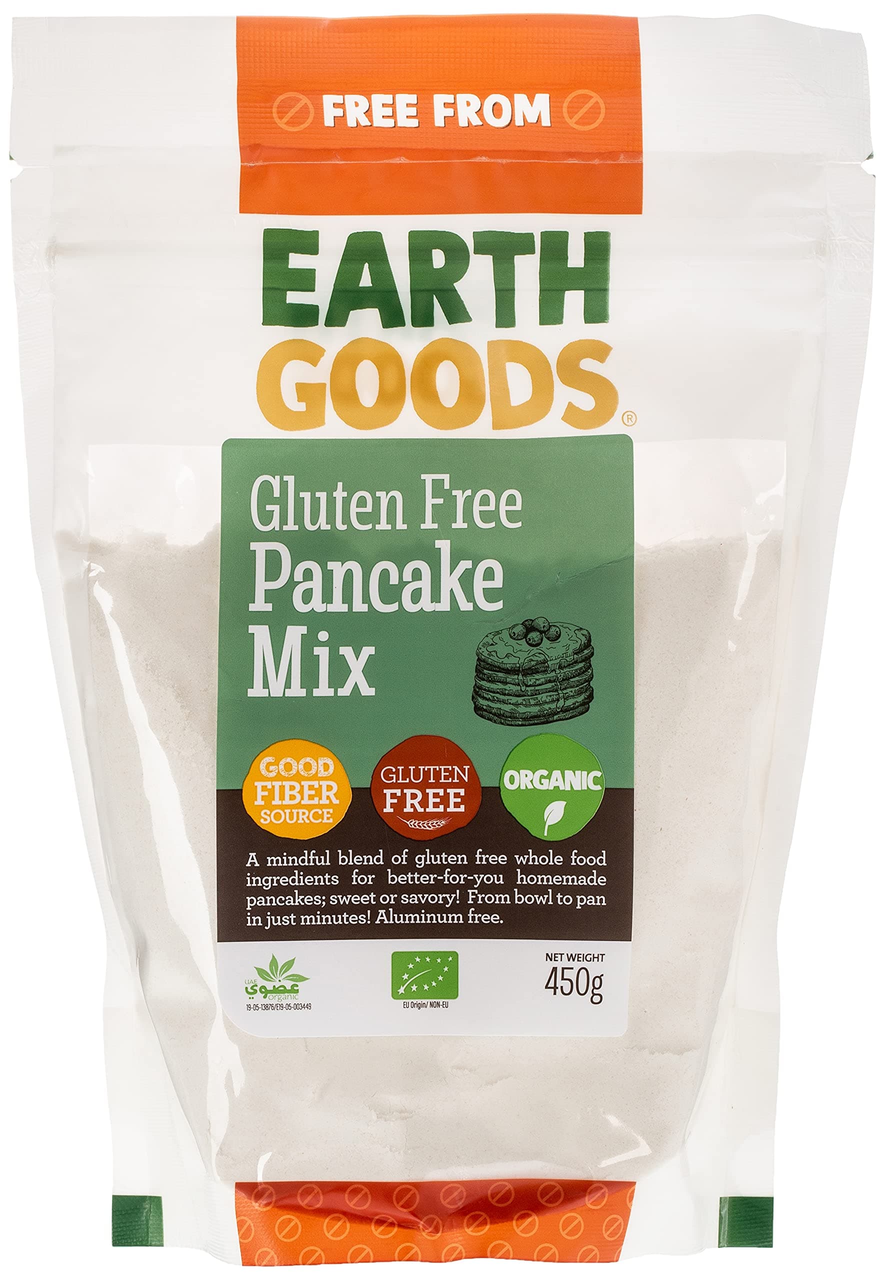 Earth Goods Organic Pancake Mix GF 450g