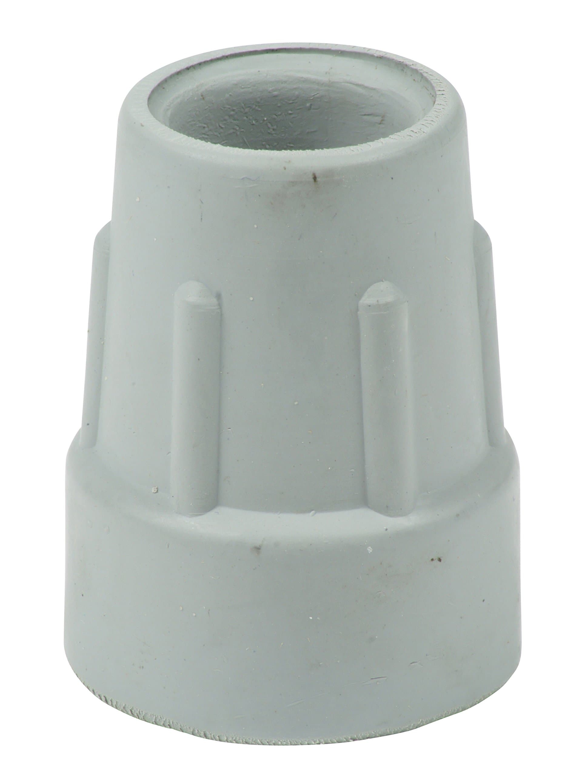 Qty: 4X 22mm (7/8") Heavy Duty Rubber Ferrules for Crutches - Grey - by Lifeswonderful®