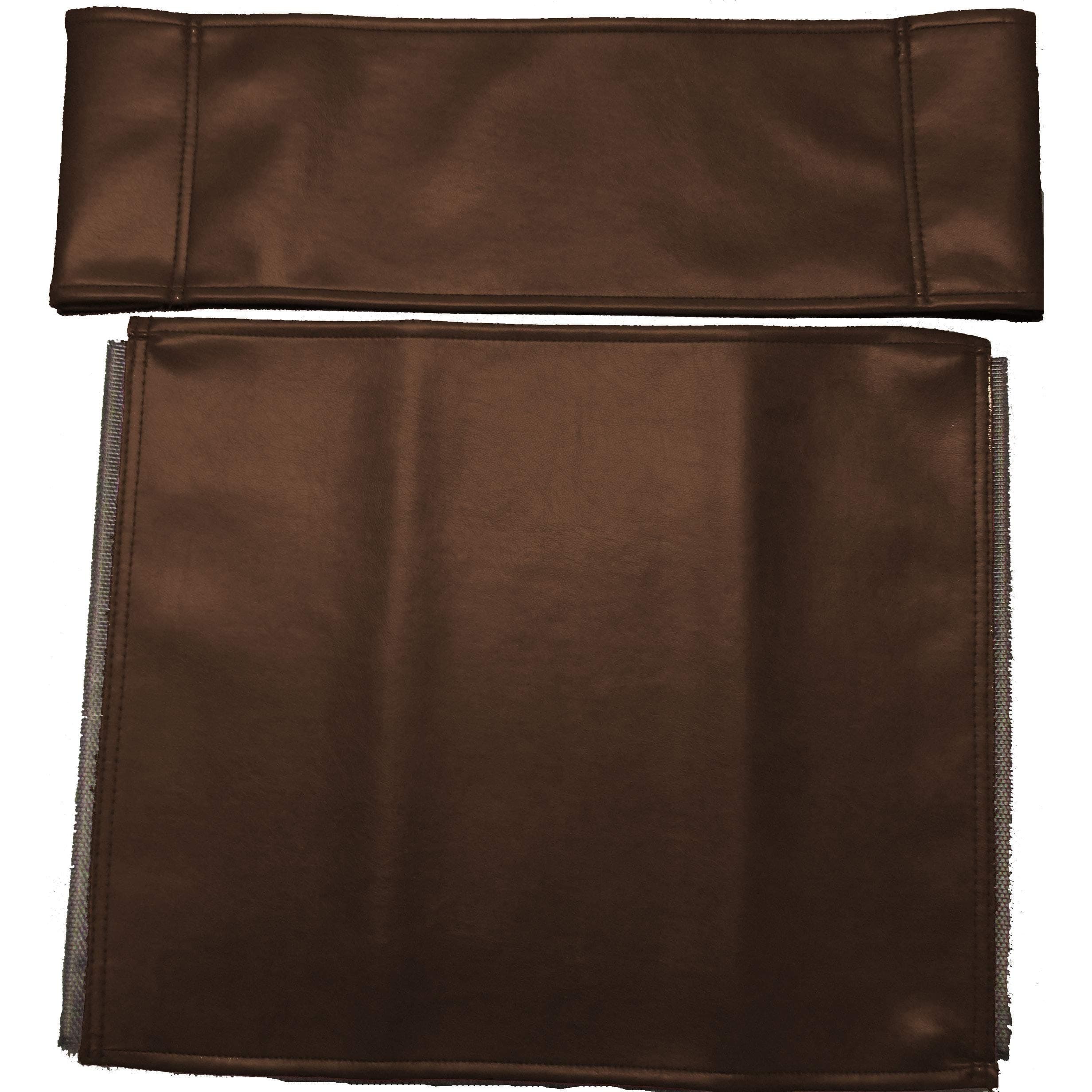 TLT Bonded Leather Replacement Cover Set for Directors Chair (Round Stick) - Cocoa