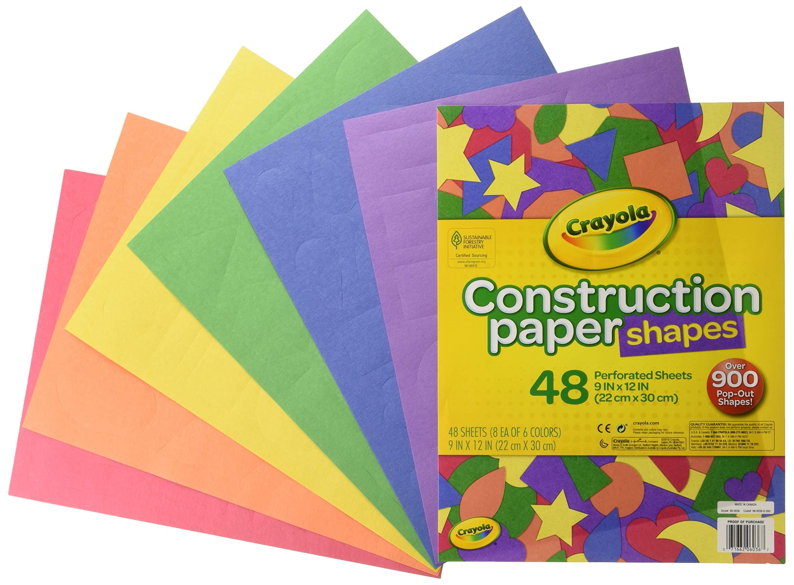 Crayola Construction Paper Shapes 48ct Construction Paper Shapes