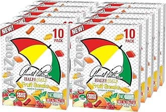 Fruit Snacks, Arnold Palmer - 10 Boxes of 10ct 0.9oz Bags (Total 100 ct. 0.9oz Bags) - Gluten Free - Gummy Chews