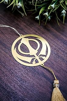 Religious/Hindu/Hinduism/Culture Car Hanging Dream Catcher Accessories Best for Your Car Interior Decoration for Rear View Mirror Ornament Multipurpose Use Hanging, Gift (Khanda)