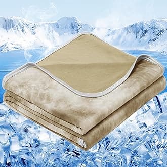 inhand Cooling Blanket Twin Size (60"x80"), Cooling Blankets for Hot Sleepers, Absorbs Heat to Keep Adults Cool for Summer Nights Sweats, Thin Cold Lightweight Blanket for Couch Bed, All Season Use