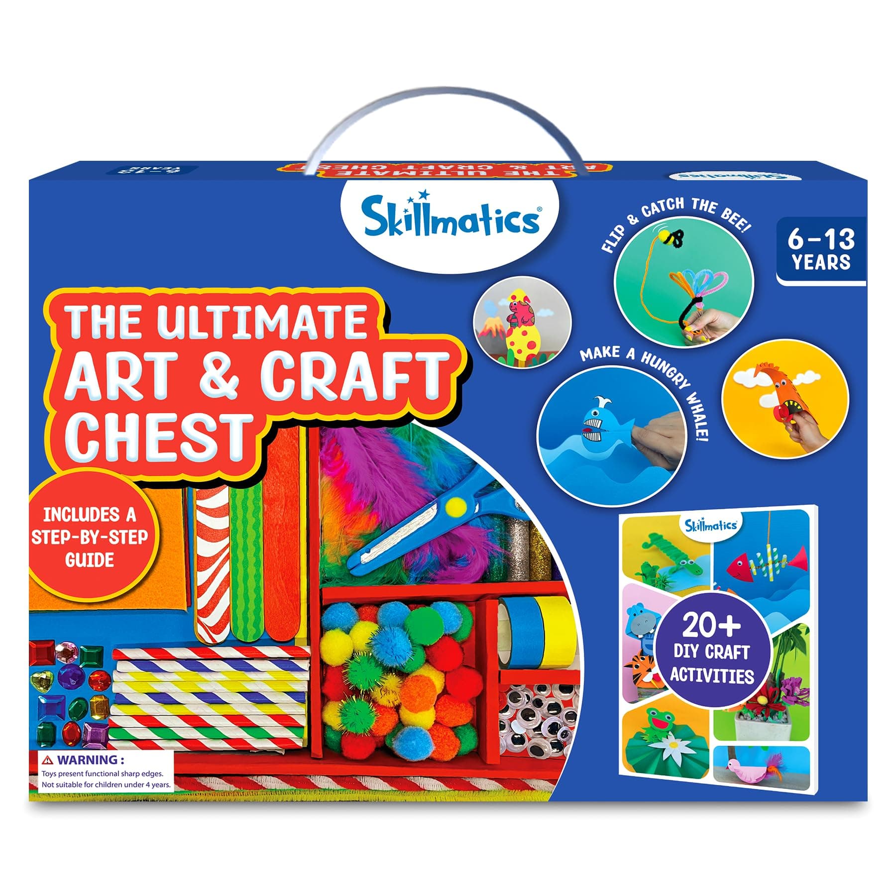 Skillmatics Ultimate Art & Craft Kit for Kids - 2000+ Pieces, DIY Craft Supplies with Step-by-Step Guide, Creative Activity Set & Gifts for Girls & Boys Ages 6, 7, 8, 9, 10, 11, 12, 13