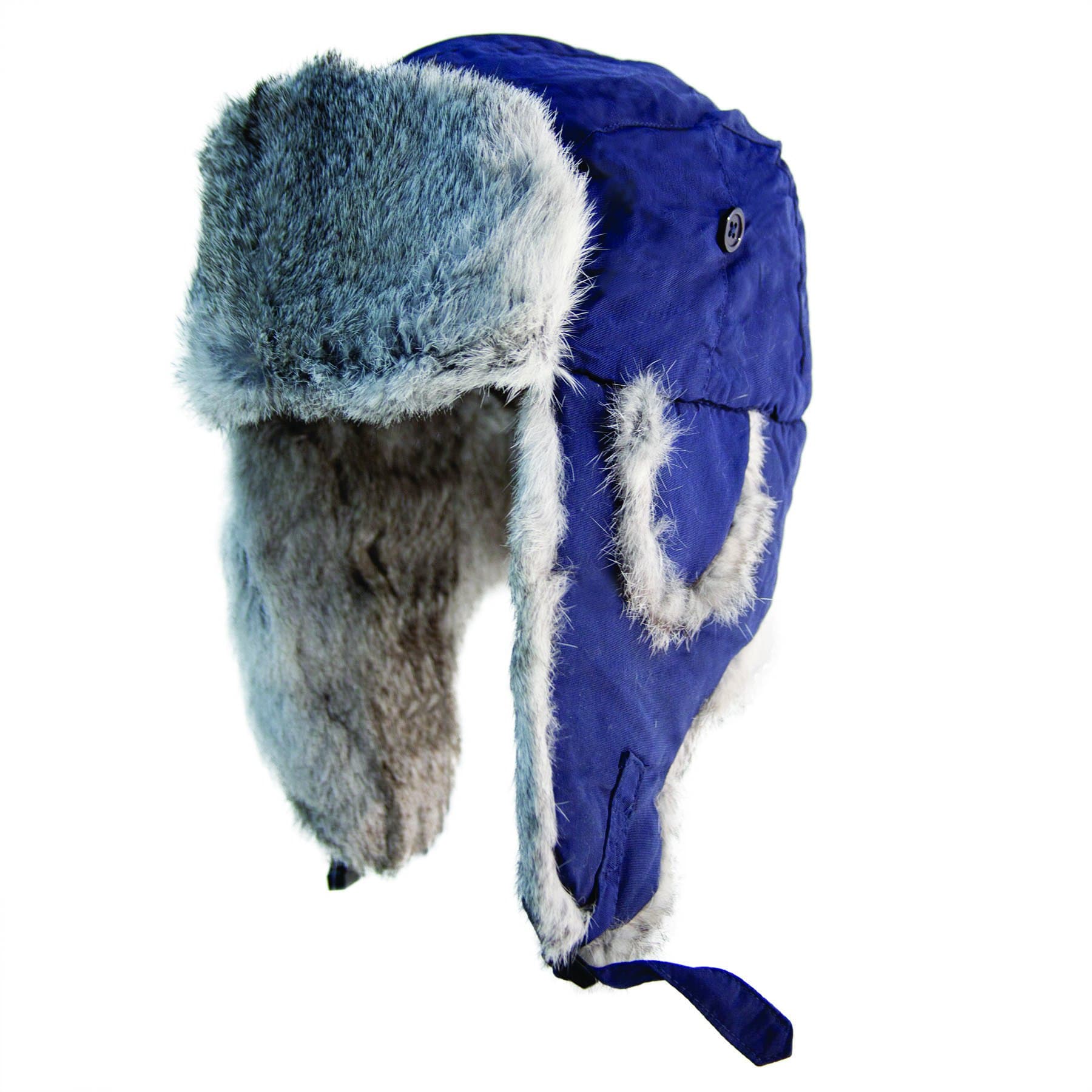 Alaskan Taslon Fur Hat, Grey, Large Tall