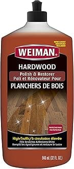 Weiman Wood Floor Polish and Restorer - 32 Ounce - High-Traffic Hardwood Floor, Natural Shine, Removes Scratches, Leaves Protective Layer, Packaging May Vary