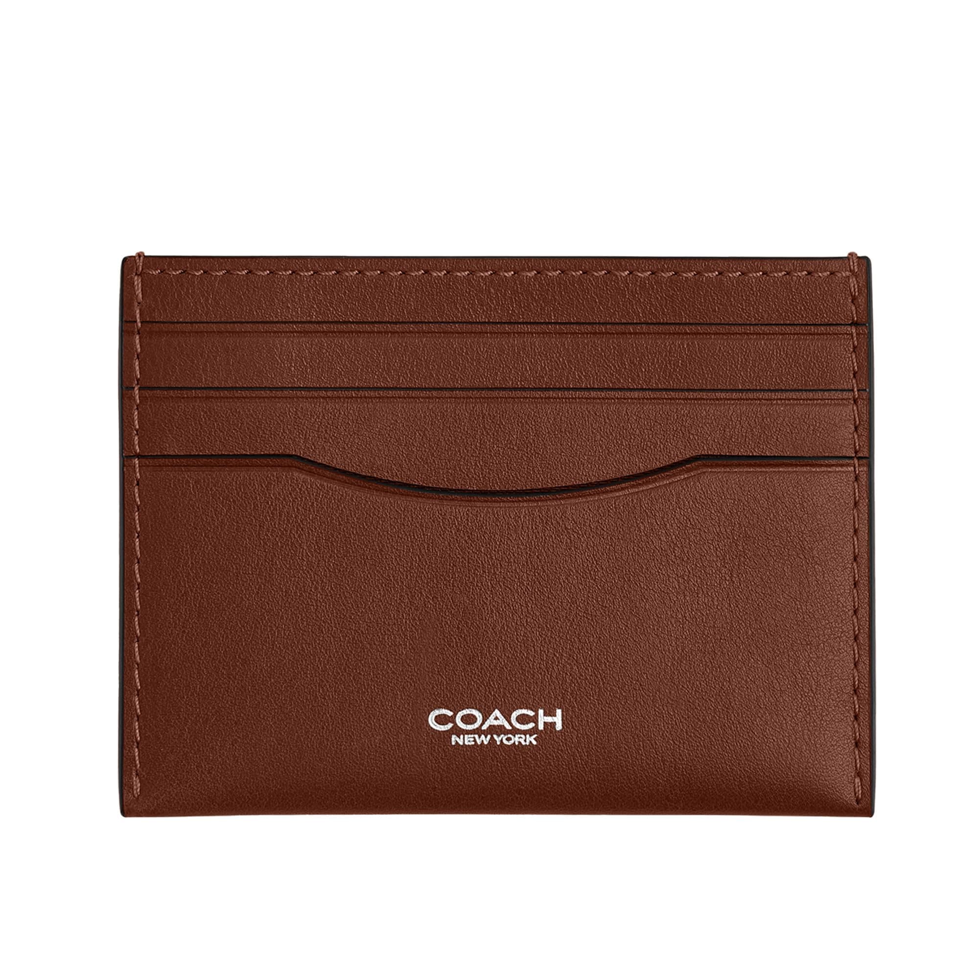 COACH Flat Card Case in Signature