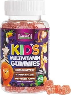 Multivitamin for Kids - Complete Daily Children's Multi Vitamin Gummies with Vitamin D, B Vitamins, Zinc & More - Energy, Memory Focus & Immune Health Support - Natural Berry Flavor Chew - 60 Gummies