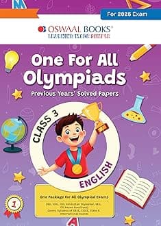 One for All Olympiads Previous Year Solved Papers_class 3_english_for Paperback – 8 January 2025