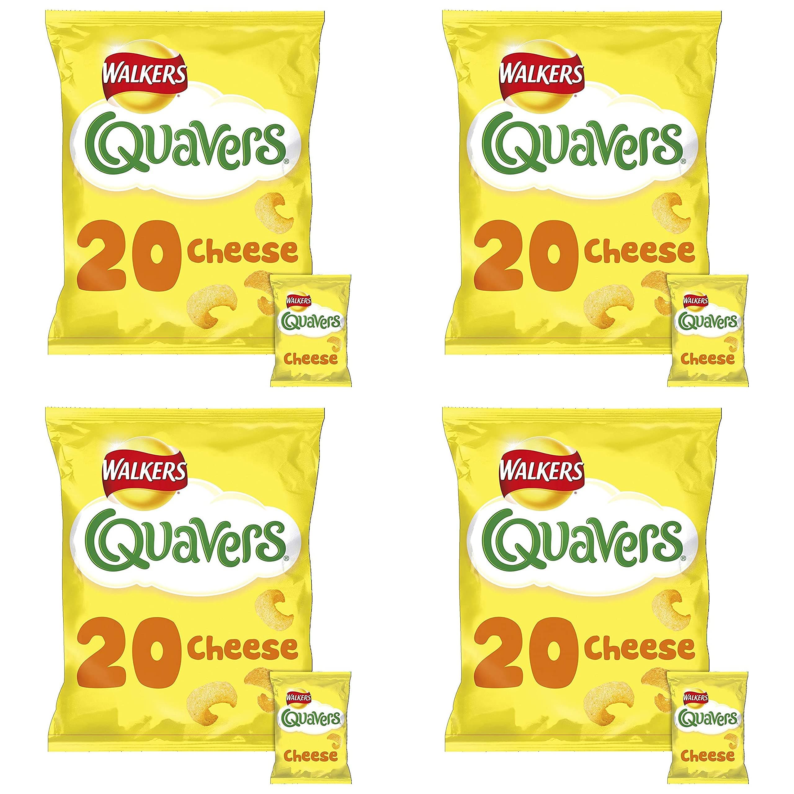 Walkers Quavers Cheese 22 Pack Pack of 4