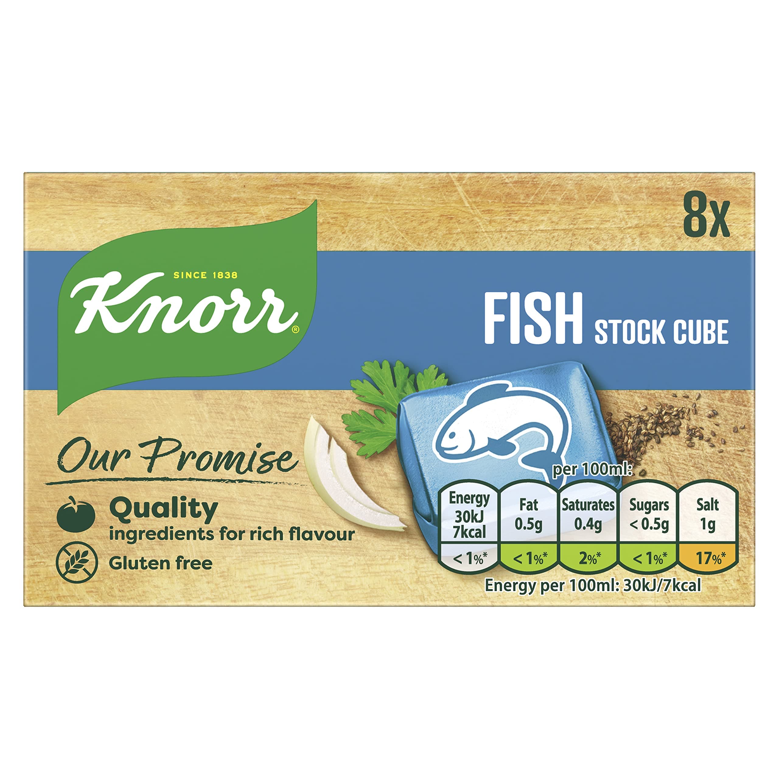 Knorr Fish Stock Cubes, 8 x 10g