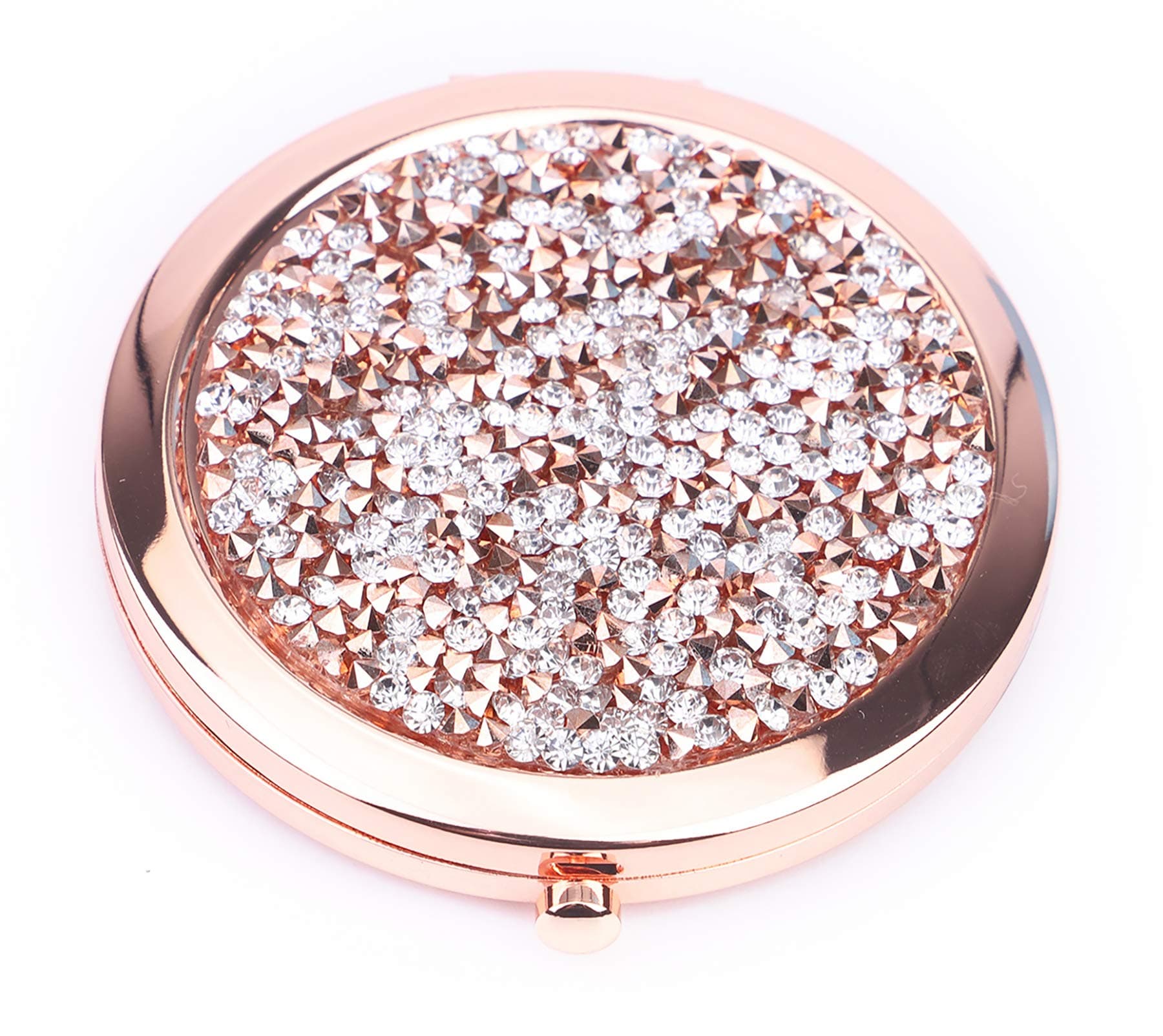 Magnifying Compact Cosmetic Mirror 2.75 Inch Round Handheld Travel Pocket Makeup Mirror